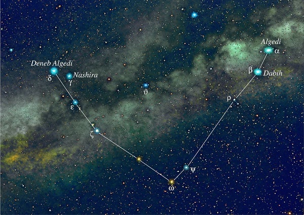 Artist rendition of the constellation Capricorn