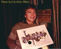 David Cassidy holding his star certificate