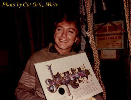 David Cassidy holding his name a star certificate from starregistry.com
