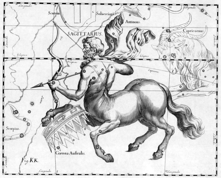 drawing depicting Sagittarius