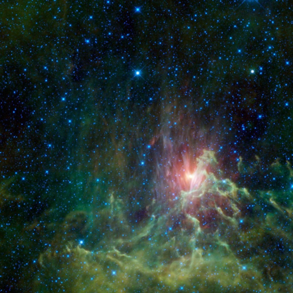The Flaming Star Nebula in the Constellation Auriga
