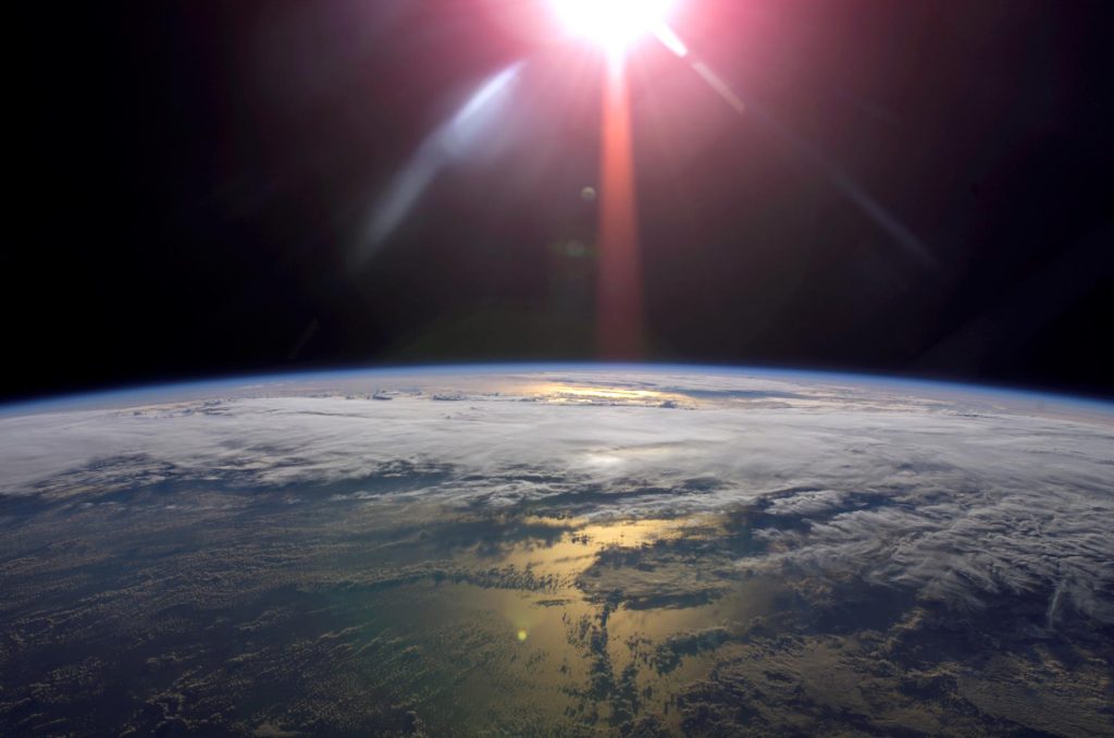 Sunlight from the International Space Station