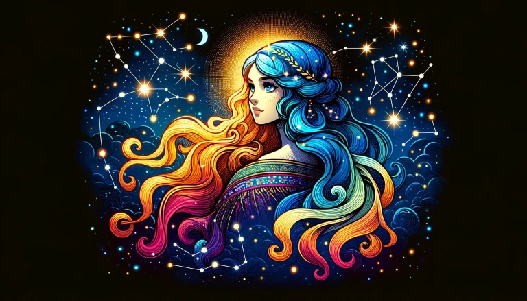 colorful cartoon image of Virgo the Virgin