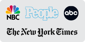 NBC logo, The New York Times logo, ABC logo, People Magazine logo- Telling Name a Star Stories