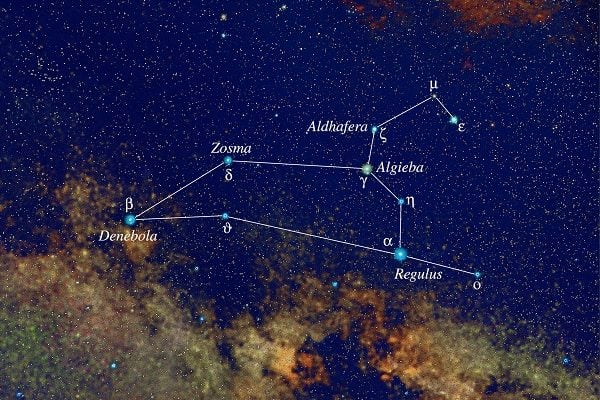 Artist rendition of the constellation Leo